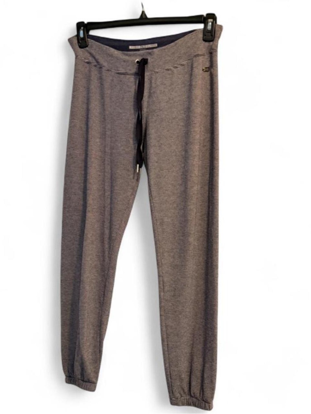 Tommy Hilfiger Women's Navy & White Striped Drawstring Joggers